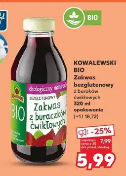 Kaufland KOWALEWSKI BIO Zakwas z buraczków ćwikłowych oferta