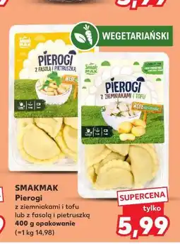 Kaufland SMAKMAK Pierogi z ziemniakami i tofu lub z fasolą i pietruszką oferta