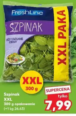 Kaufland Szpinak XXL 300g opakowanie oferta