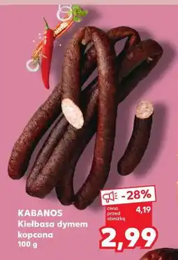 Kaufland KABANOS Kiełbasa dymem kopcona oferta