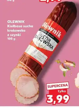 Kaufland OLEWNIK Kiełbasa sucha krakowska z szynki oferta