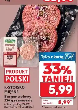 Kaufland K-STOPISKO MIĘSNE Burger wołowy oferta