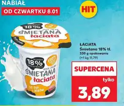Kaufland ŁACIATA Śmietana 18% tł oferta