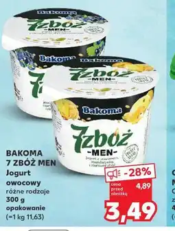Kaufland BAKOMA 7 ZBÓŻ MEN Jogurt owocowy oferta