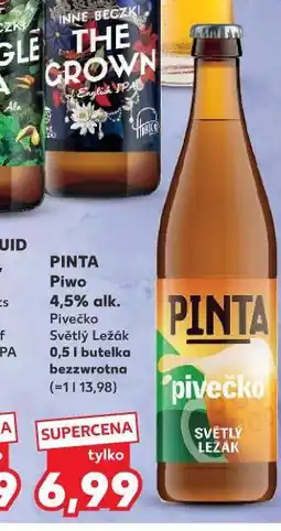 Kaufland Pinta Piwecko Piwo 4.5% alk oferta