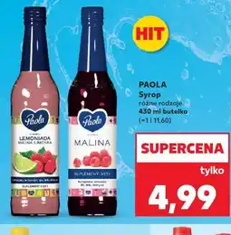 Kaufland Paola Syrop (Lemoniada, Malina) oferta