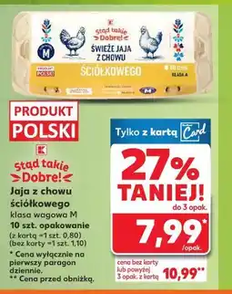 Kaufland Jaja z chowu ściółkowego klasa wagowa M 10 szt oferta