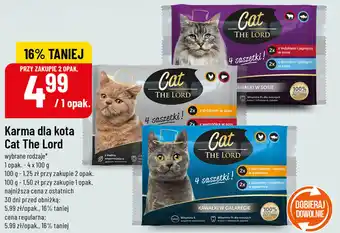Karma dla kota Cat The Lord (wybrane rodzaje, 1 opak. = 4 x 100g)