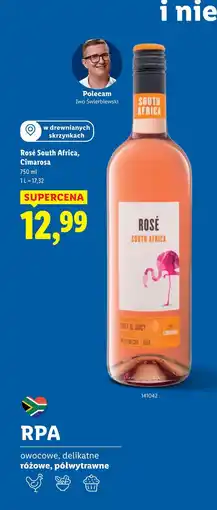 Lidl Wino Cimarosa Rose South Africa oferta