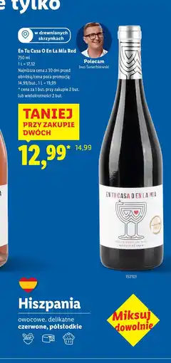 Lidl Wino En Tu Casa O La Mia Vegano oferta
