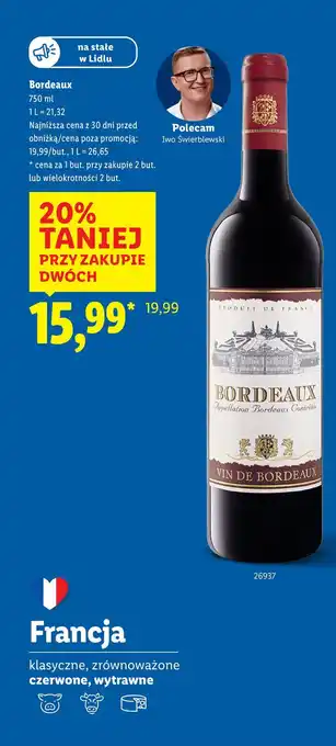 Wino czerwone wytrawne Bordeaux Chateau Cios Fonfroide Rouge Aoc