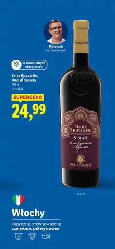 Lidl Wino Terre Siciliane Syrah oferta