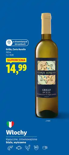 Lidl Wino Corte Aurelio Grillo Sicilia oferta