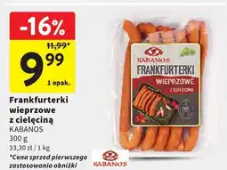 Intermarche Frankfurterki wieprzowe z cielęciną KABANOS oferta