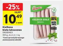 Intermarche Kiełbasa biała luksusowa DROBIMEX oferta