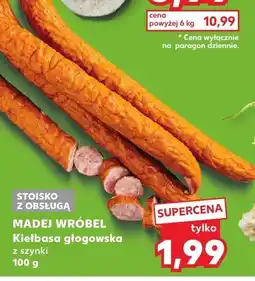 Kaufland Madej wróbel kiełbasa głogowska z szynki oferta