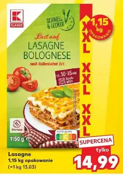 Kaufland Lasagne Bolognese oferta