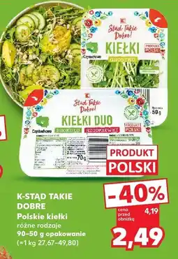 Kaufland Polskie kiełki różne rodzaje oferta