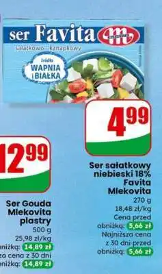 Dino Ser sałatkowy niebieski 18% Favita Mlekovita oferta