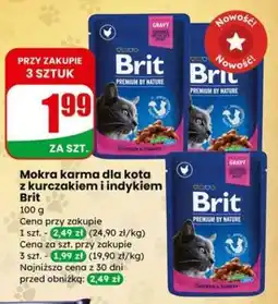 Dino Mokra karma dla kota z kurczakiem i indykiem Brit oferta