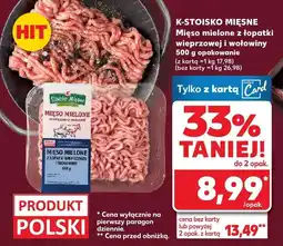 Kaufland Mięso mielone z łopatki wieprzowej i wołowiny oferta