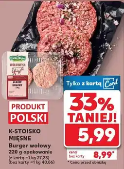 Kaufland Burger wołowy różne rodzaje oferta