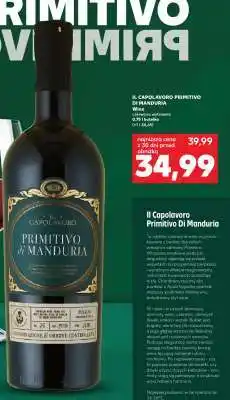 Kaufland IL CAPOLAVORO PRIMITIVO DI MANDURIA oferta