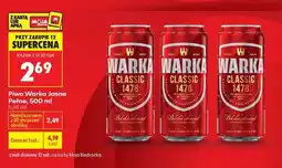 Biedronka Piwo Warka Jasne Pełne , 500 ml oferta