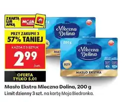 Biedronka Masło Ekstra Mleczna Dolina 200 g oferta