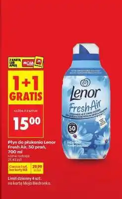 Biedronka Płyn do płukania Lenor Fresh Air, 50 prań, 700 ml oferta