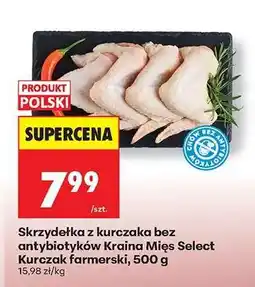 Biedronka Skrzydełka z kurczaka bez antybiotyków Kraina Mięs Select Kurczak farmerski, 500 g oferta