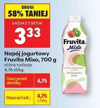 Biedronka Napój jogurtowy Fruvita Mixo, 700 g oferta