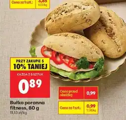 Biedronka bułka poranna fitness , 80 g oferta