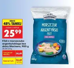 Biedronka Filet z morszczuka argentyńskiego bez skóry Marinero, 900 g oferta