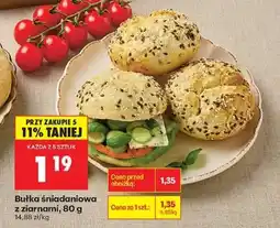 Biedronka bułka sniadaniowa z ziarnami , 80 g oferta
