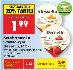 Biedronka Serek o smaku waniliowym Dessella, 140 g oferta
