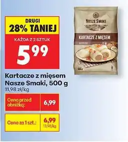 Biedronka Kartacze z mięsem Nasze Smaki, 500 g oferta