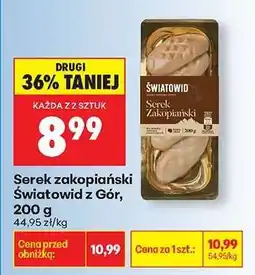 Biedronka Serek zakopiański Światowid z Gór, 200 g oferta