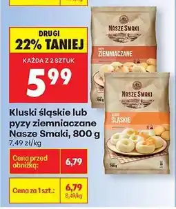Biedronka Kluski śląskie lub pyzy ziemniaczane Nasze Smaki, 800 g oferta