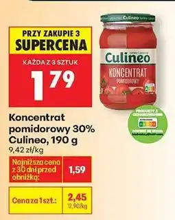 Biedronka Koncentrat pomidorowy 30% Culineo, 190 g oferta