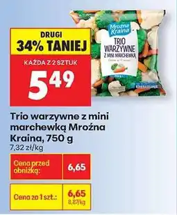 Biedronka Trio warzywne z mini marchewką Mroźna Kraina 750 g oferta