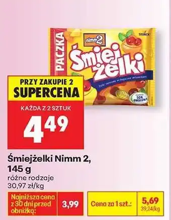 Biedronka Śmiejżelki Nimm 2 145 g oferta
