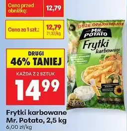 Biedronka Frytki karbowane Mr. Potato 2,5 kg oferta