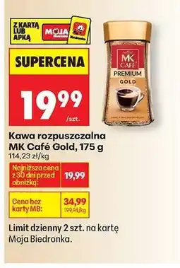 Biedronka Kawa rozpuszczalna MK Café Gold 175 g oferta