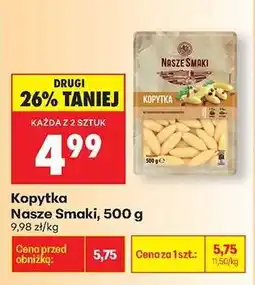 Biedronka Kopytka Nasze Smaki, 500 g oferta