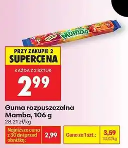 Biedronka Guma rozpuszczalna Mamba, 106 g oferta