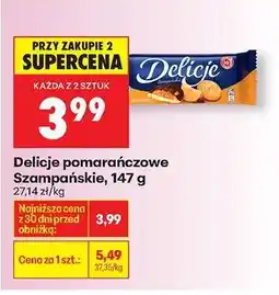 Biedronka Delicje pomarańczowe Szampańskie, 147 g oferta