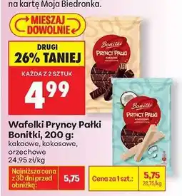 Biedronka Wafelki Pryncy Pałki Bonitki, 200 g oferta
