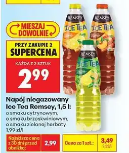 Biedronka Napój niegazowany Ice Tea Remsey, 1,5 l oferta