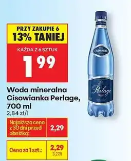 Biedronka Woda mineralna Cisowianka Perlage 700 ml oferta